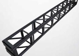 12-inch black bolt truss 10-foot segment rental for staging and event rigging