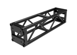 12-inch black truss 4-foot bolt segment rental for professional AV staging