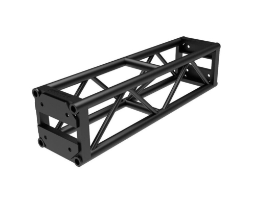 12-inch black truss 4-foot bolt segment rental for professional AV staging