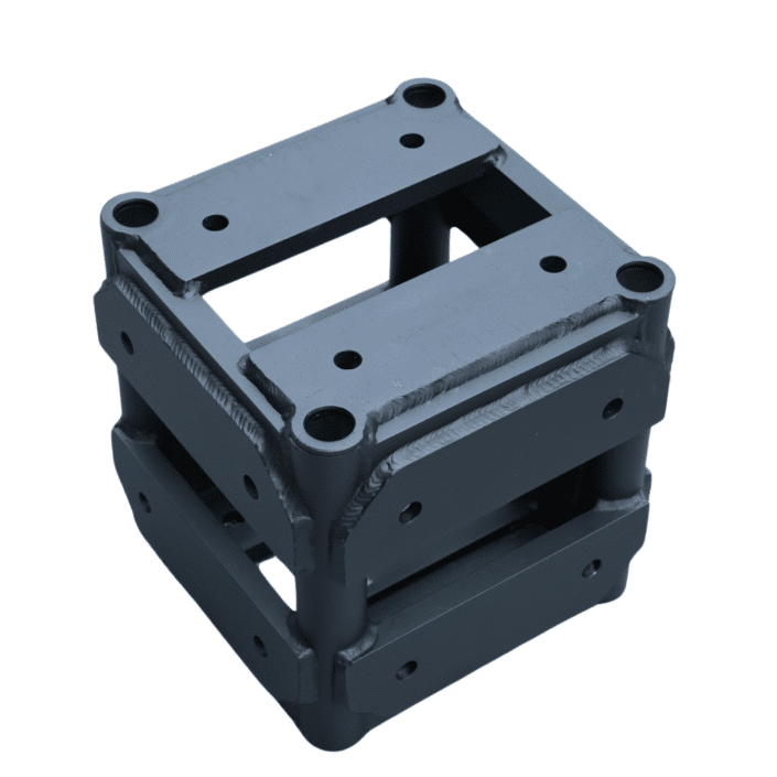 12-inch black bolt truss corner for stage and lighting rental in Los Angeles, San Diego, San Francisco, and Las Vegas