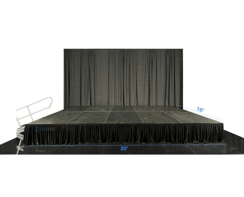 Medium Stage 20' X 16' - With Backdrop - GeoEvent - Production AV ...
