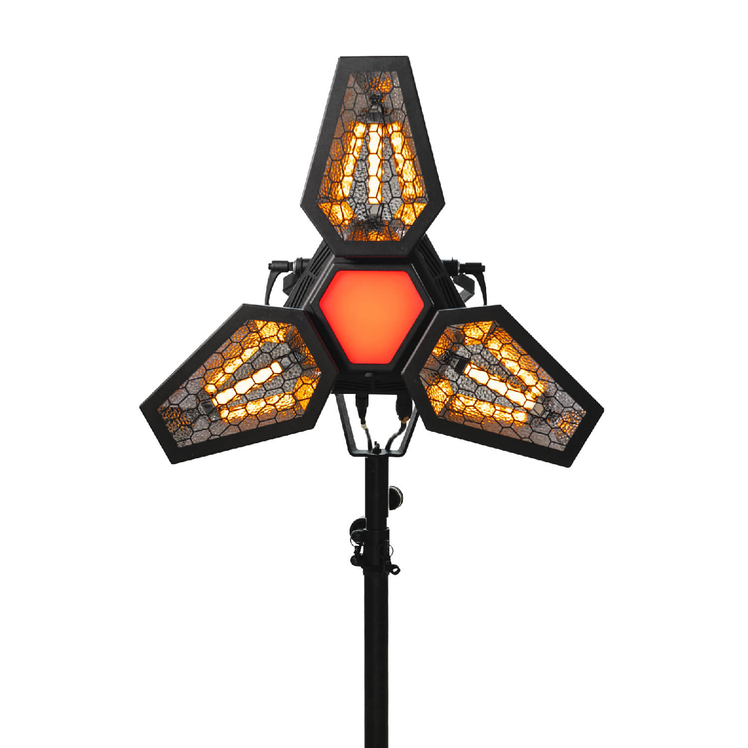 Portman Mantis LED decorative stage lighting fixture rental front view