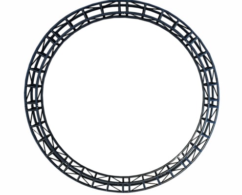 Black Round Truss